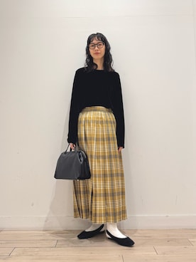 くどうさん（骨格ナチュラル・レディース・157cm・30代）の秋コーディネート