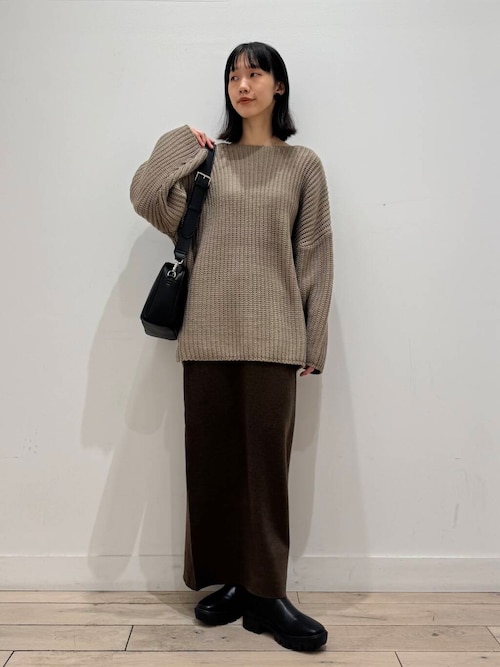 セール】片畔ボートネックプルオーバー（ニット/セーター）｜EKAL