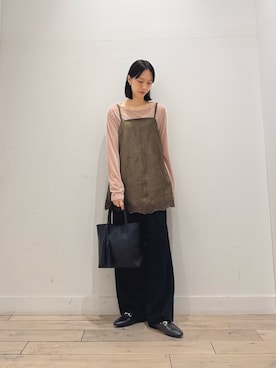 「URBAN RESEARCH DOORS（アーバンリサーチドアーズ）のアイテム（Tシャツ/カットソー）」を使った、くどうさん（レディース・157cm）の秋コーディネート