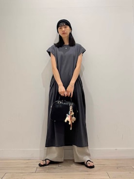 「SMELLY（スメリー）のアイテム」を使った、くどうさん（レディース・157cm）の夏コーディネート
