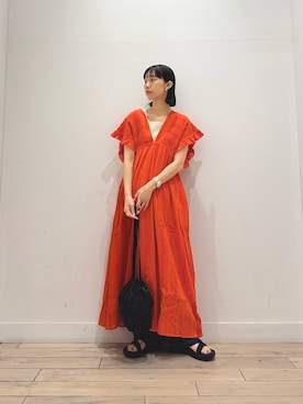 「かぐれ（カグレ）のアイテム」を使った、くどうさん（レディース・157cm）の夏コーディネート