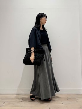 「スウェットスカート」｜くどうさん（レディース・157cm）の夏コーディネート