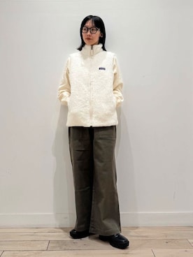 「FORK&SPOON」｜「アイテム（スウェット）」を使った、くどうさん（レディース・157cm）の冬コーディネート