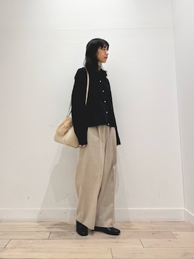 「アイテム（カーディガン/ボレロ）」を使った、くどうさん（レディース・157cm・30代）の秋コーディネート