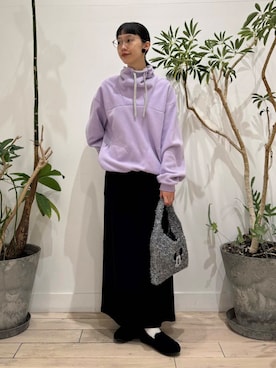 「doors」｜「アイテム（スリッポン）」を使った、くどうさん（レディース・157cm）の冬コーディネート