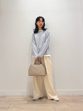 「アイテム（ボストンバッグ）」を使った、くどうさん（レディース・157cm・30代）の秋コーディネート