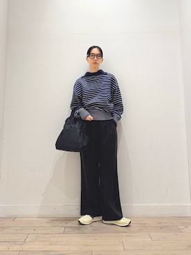 「NEW BALANCE（ニューバランス）のNEW BALANCE　U4713（Sneakers、イエロー系）」を使った、くどうさん（レディース・157cm）の秋コーディネート