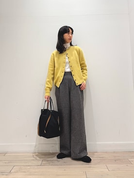 「アイテム（カーディガン/ボレロ）」を使った、くどうさん（レディース・157cm・30代）の秋コーディネート