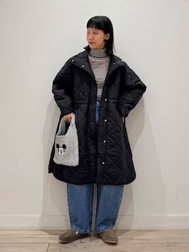 「doors」｜「アイテム（スリッポン）」を使った、くどうさん（レディース・157cm）の冬コーディネート