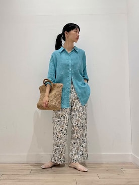 「ペーパーバッグ」｜くどうさん（レディース・157cm）の夏コーディネート