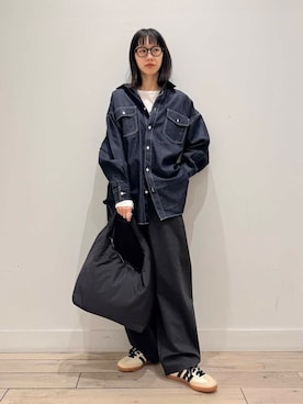 「URBAN RESEARCH DOORS（アーバンリサーチドアーズ）のクッショントート（トートバッグ）」を使った、くどうさん（レディース・157cm）の冬コーディネート