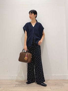 「アイテム（ローファー）」を使った、くどうさん（レディース・157cm・30代）の夏コーディネート