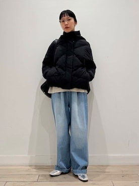 「FORK&SPOON」｜「アイテム（バレエシューズ）」を使った、くどうさん（レディース・157cm）の冬コーディネート