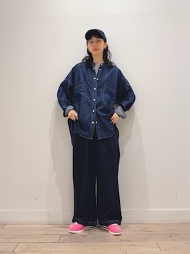 「アイテム（帽子）」を使った、くどうさん（レディース・157cm・30代）の秋コーディネート