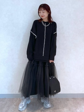 「アイテム（アクセサリー）」を使った、ayamaruさん（レディース・158cm・30代）の秋コーディネート