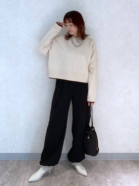 「アイテム（アクセサリー）」を使った、ayamaruさん（レディース・158cm・30代）の秋コーディネート
