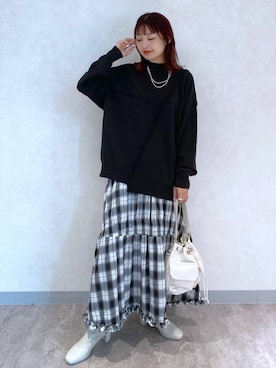 「アイテム（アクセサリー）」を使った、ayamaruさん（レディース・158cm・30代）の秋コーディネート