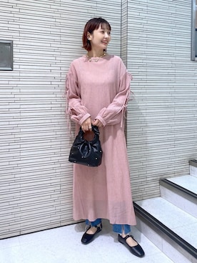 「アイテム（ワンピース/ドレス）」を使った、ayamaruさん（レディース・158cm・30代）の冬コーディネート
