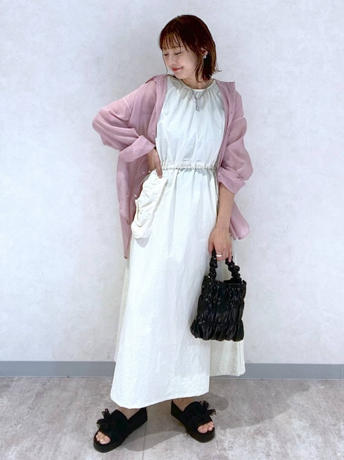 セール】ポケツキドロストワンピースノースリーブ 113601（ワンピース