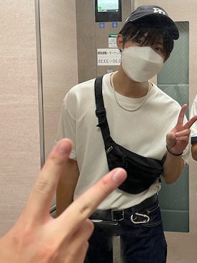 「URBAN RESEARCH（アーバンリサーチ）のアイテム（アクセサリー）」を使った、ゆたかさん（メンズ・173cm）の夏コーディネート
