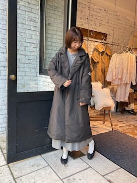 【極美品】マーガレットハウエルアイデア リボン フラット バレエシューズ MARGARET HOWELL ideaのバレエシューズを使った人気ファッション