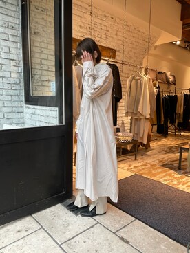 「PUAL CE CIN（ピュアルセシン）の綿針抜きハイネックロングスリーブ（Tシャツ/カットソー）」を使った、サカグチさん（レディース・160cm）の冬コーディネート