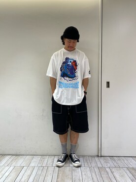 山直 悠一郎さん（メンズ・175cm）の夏コーディネート