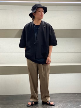 「COOLなこのコが仲間入り」｜「アイテム（その他アウター）」を使った、Takuyaさん（メンズ・170cm）の夏コーディネート