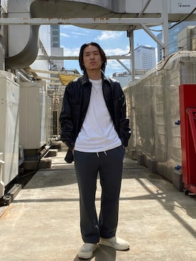 「Wrangler（ラングラー）のアイテム（その他アウター）」を使った、Takuyaさん（メンズ・170cm）の秋コーディネート