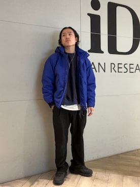 「URBAN RESEARCH Sonny Label（アーバンリサーチサニーレーベル）のアイテム（マウンテンパーカー）」を使った、Takuyaさん（メンズ・170cm）の冬コーディネート