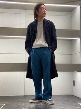 「秋トレンド2021」｜「アイテム（その他アウター）」を使った、Takuyaさん（メンズ・170cm）の秋コーディネート