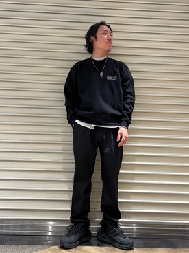 「URBAN RESEARCH（アーバンリサーチ）のアイテム（スウェット）」を使った、Takuyaさん（メンズ・170cm）の冬コーディネート