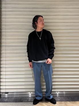 「UNTRACE（アントレース）のアイテム」を使った、Takuyaさん（メンズ・170cm）の春コーディネート