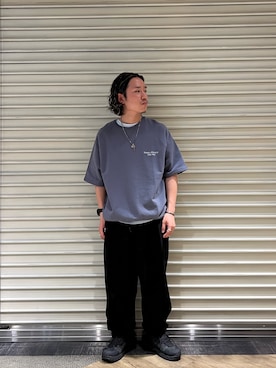 「UNTRACE（アントレース）のアイテム」を使った、Takuyaさん（メンズ・170cm）の春コーディネート