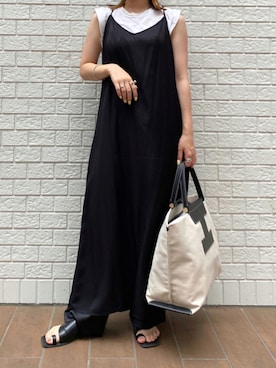 「UNIQLO（ユニクロ）のアイテム（ワンピース/ドレス）」を使った、hinakoさん（レディース・150cm）の夏コーディネート