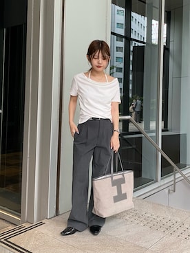 「IACUCCI（イアクッチ）のアイテム」を使った、hinakoさん（レディース・150cm）の夏コーディネート