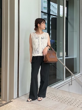 「アイテム（トートバッグ）」を使った、hinakoさん（レディース・150cm）の夏コーディネート