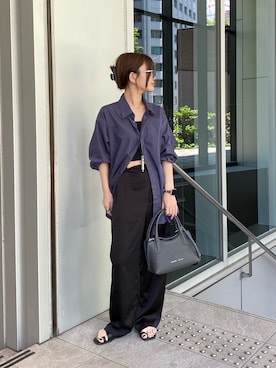「IACUCCI（イアクッチ）のアイテム」を使った、hinakoさん（レディース・150cm）の夏コーディネート