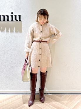「andemiu」｜「アイテム（ワンピース/ドレス）」を使った、MAYUさん（レディース・153cm）の秋コーディネート