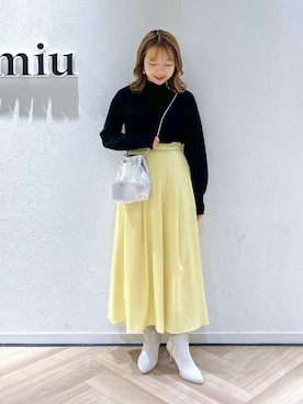 「andemiu」｜MAYUさん（レディース・153cm）の冬コーディネート
