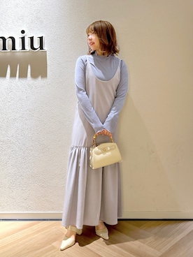 「andemiu」｜「アイテム（ワンピース/ドレス）」を使った、MAYUさん（レディース・153cm）の冬コーディネート