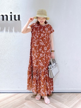 「andemiu」｜「アイテム（ワンピース/ドレス）」を使った、MAYUさん（レディース・153cm）の春コーディネート