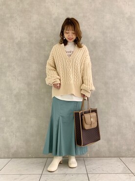 MAYUさん（レディース・153cm）の冬コーディネート