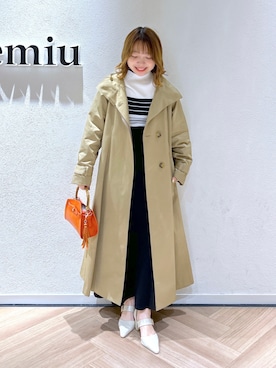 「春服デビュー宣言」｜「アイテム（トレンチコート）」を使った、MAYUさん（レディース・153cm）の春コーディネート