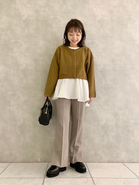 「アイテム（その他）」を使った、MAYUさん（レディース・153cm）の秋コーディネート