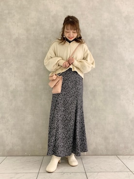 「マーメイド」｜「アイテム（その他）」を使った、MAYUさん（レディース・153cm）の冬コーディネート