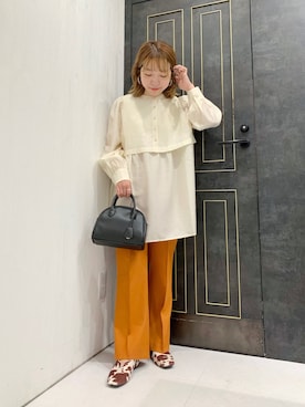 「レイヤード風」｜「アイテム（その他）」を使った、MAYUさん（レディース・153cm）の夏コーディネート