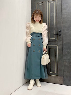 「パワショル」｜「アイテム（その他）」を使った、MAYUさん（レディース・153cm）の秋コーディネート