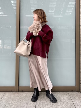 「andemiu」｜MAYUさん（レディース・153cm）の冬コーディネート