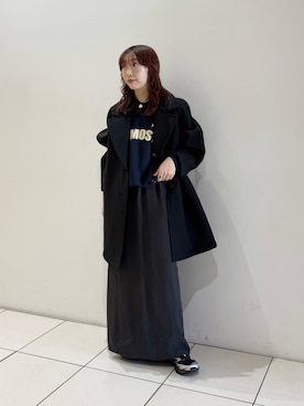 「アイテム（チェスターコート）」を使った、shokoさん（レディース・157cm）の秋コーディネート